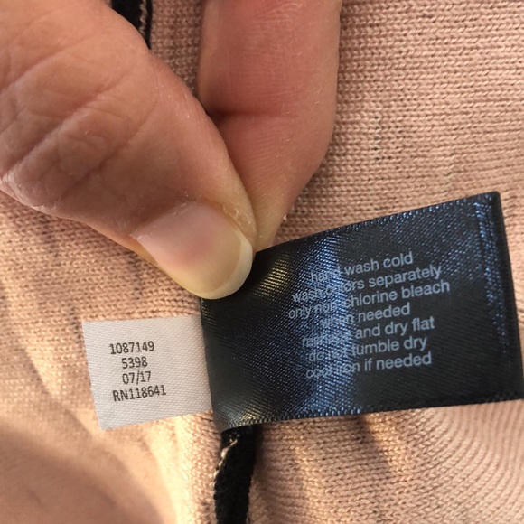 Lane Bryant 18/20 Black Nude Geometric Knit Fit & Flare Midi Sweater Dress - Picture 7 of 7